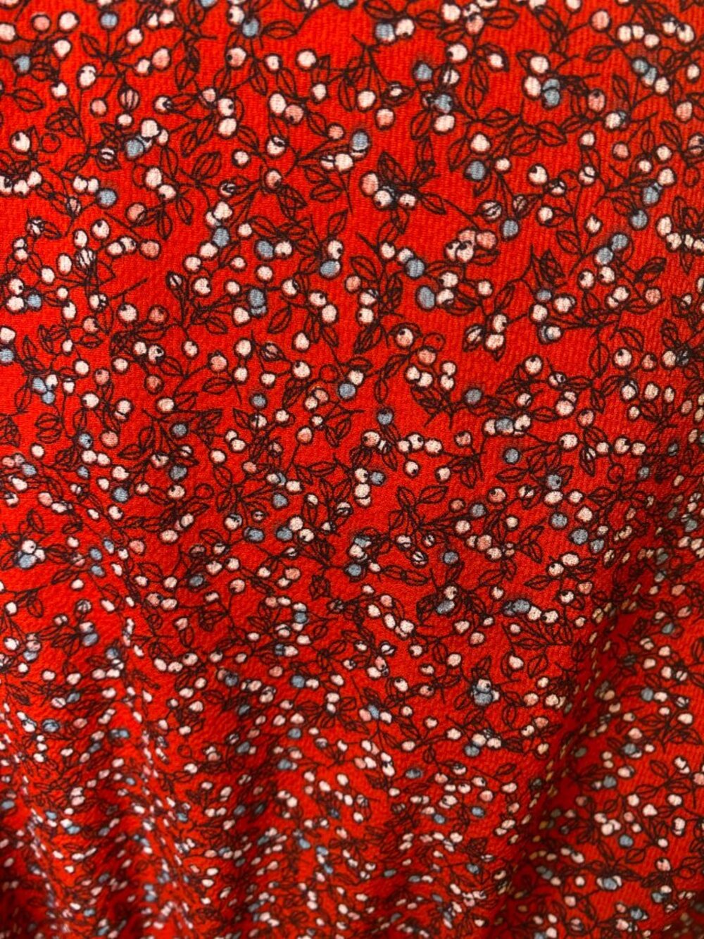 Max Studio Red Floral Boho Midi Maxi Dress Women's XL - Picture 5 of 6